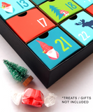 Nordic Gnome Scandanavian reuseable DIY fill-your-own advent calendar box with drawers made cardstock