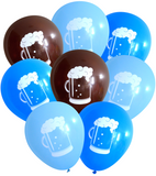 Latex Party Balloons by Nerdy Words, Beer, Blues & Dark Brown