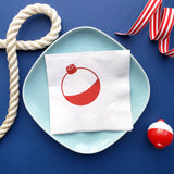 Fishing Party Bobber Cocktail Beverage Napkins for Little Fisherman Birthday Parties