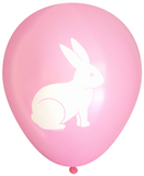 Latex Party Balloons by Nerdy Words, Bunny, Light Pink