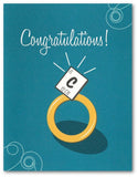 Periodic Table Carbon Science Engagement/Wedding Card