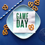 Game Day Cocktail Beverage Napkins (20 pcs) Superbowl, Tailgate, Football Sports Party Decorations by Nerdy Words