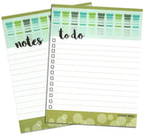 Gel Electrophoresis Inspired To Do List and Lined Notepad (2-Pack) 