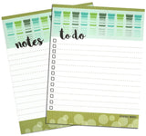 Gel Electrophoresis Inspired To Do List and Lined Notepad (2-Pack)