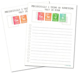 Periodically Genius - Periodic Table Science To Do List and Blank Notepad (2-Pack) 