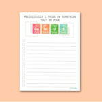 Periodically Genius - Periodic Table Science To Do List and Blank Notepad (2-Pack) 