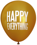 Latex Party Balloons by Nerdy Words, Happy Everything Combination Celebration Birthday Gold
