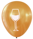 Latex Party Balloons with wine glass for Wine and Cheese or bachelorette engagement parties