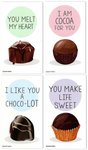 Mini Chocolate Truffle Bakery Shop Bake Dessert Sweet Melting Pun Joke Valentines (Set of 24, Wallet-Sized Cards) for Valentine's Day 
