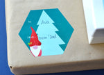 Christmas Gnome Elf Woodland Mushroom Present Gift Bulk Label Stickers