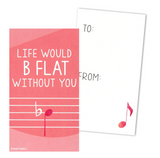 Mini Kids Childrens Music Piano Trumpet Saxophone Band Instrument Lesson Pun Joke Valentines (Set of 24, Wallet-Sized Cards) for Valentine's Day 