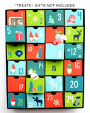 Nordic Gnome Scandanavian reuseable DIY fill-your-own advent calendar box with drawers made cardstock