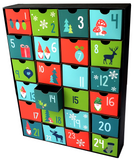 Nordic Gnome Scandanavian reuseable DIY fill-your-own advent calendar box with drawers made cardstock