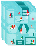 Christmas Gnome Elf Woodland Mushroom Present Gift Bulk Label Stickers 130