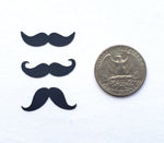 Little Mustache Themed Black Paper Cardstock Confetti one man forest creature beard masculine boy party supplies ideas new hunter axe ax outdoors rustic wedding tablecloth chic two first second third three decorations table barber lash moustache wig Ron Swanson movember cancer dad father Father’s Day