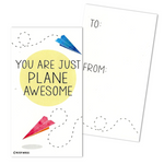 Mini Kids Childrens Classic Games Kite Maze Marble Paper Airplane Activity Pun Joke Valentines (Set of 24, Wallet-Sized Cards) for Valentine's Day 