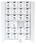 Nerdy Words Chemistry Periodic Table Fill-Your-Own Cardboard Advent Calendar Box