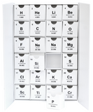 Nerdy Words Chemistry Periodic Table Fill-Your-Own Cardboard Advent Calendar Box