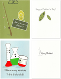 Science Themed Greeting Cards, Assorted Occasions (Set of 10) 