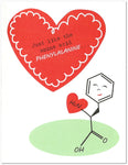 Amino Acid Science Valentine's Day Card