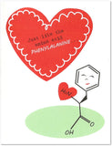 Amino Acid Science Valentine's Day Card