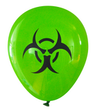 Latex Party Balloons by Nerdy Words, Biohazard, Lime