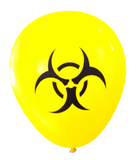 Latex Party Balloons by Nerdy Words, Biohazard, Yellow