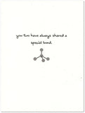 Periodic Table Carbon Science Engagement/Wedding Card