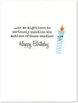 Correlation Candles Science Birthday Card
