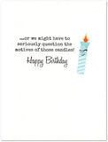 Correlation Candles Science Birthday Card