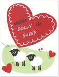 Dolly The Sheep Clone Science Valentine's Day/Anniversary Card
