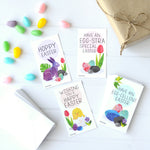 Mini Easter Gift Tags (Set of 24, Wallet-Sized Cards and Envelopes) for Family Friends and Classroom Handouts 
