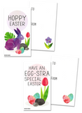 Mini Easter Gift Tags (Set of 24, Wallet-Sized Cards and Envelopes) for Family Friends and Classroom Handouts 