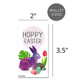Mini Easter Gift Tags (Set of 24, Wallet-Sized Cards and Envelopes) for Family Friends and Classroom Handouts 