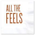 All The Feels White Cocktail Napkins