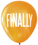 Latex Party Balloons by Nerdy Words, Finally Vaccine Retirement Graduation New Baby House Gold