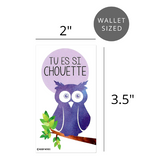 Mini French Joke Valentines (Set of 24, Wallet-Sized Cards) for Valentine's Day 