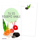 Mini French Joke Valentines (Set of 24, Wallet-Sized Cards) for Valentine's Day 