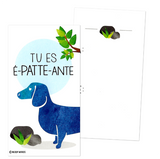 Mini French Joke Valentines (Set of 24, Wallet-Sized Cards) for Valentine's Day 