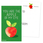 Mini Fruit Pun Joke Valentines (Set of 24, Wallet-Sized Cards) for Valentine's Day 