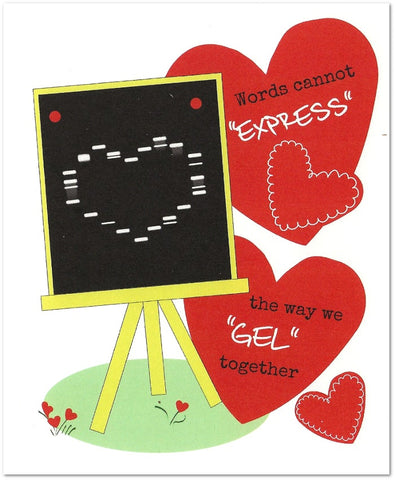 Gel Electrophoresis Valentine's Day Card