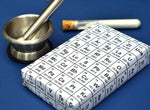 Chemistry/Science-Themed Gift Wrap  (Periodic Table of Elements, Folded Flat 24" x 72")