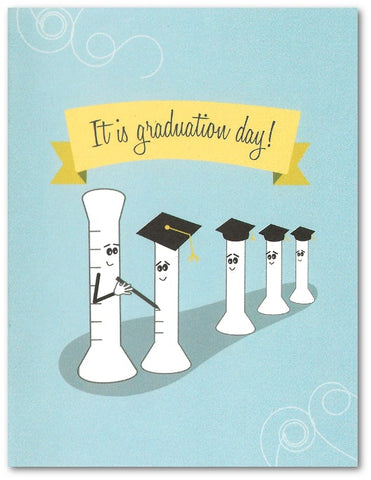 Graduated Cylinder Science Graduation Card (1 Card)