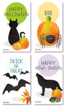 Wallet-Sized Halloween Holiday Tags with Mini Envelopes (24 Pcs) 
