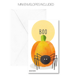 Wallet-Sized Halloween Holiday Tags with Mini Envelopes (24 Pcs) 