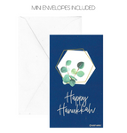 Wallet-Sized Hanukkah Holiday Tags with Mini Envelopes (24 Pcs) 