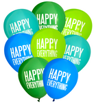 Latex Party Balloons Happy Everything Combination Celebration Birthday Green Blue Aqua Lime