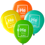 Latex Party Balloons by Nerdy Words, Periodic Table Element He Helium Science Chemistry Scientist 