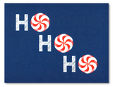 Ho Ho Ho Peppermint Candy Christmas Card