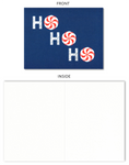 Ho Ho Ho Peppermint Candy Christmas Card